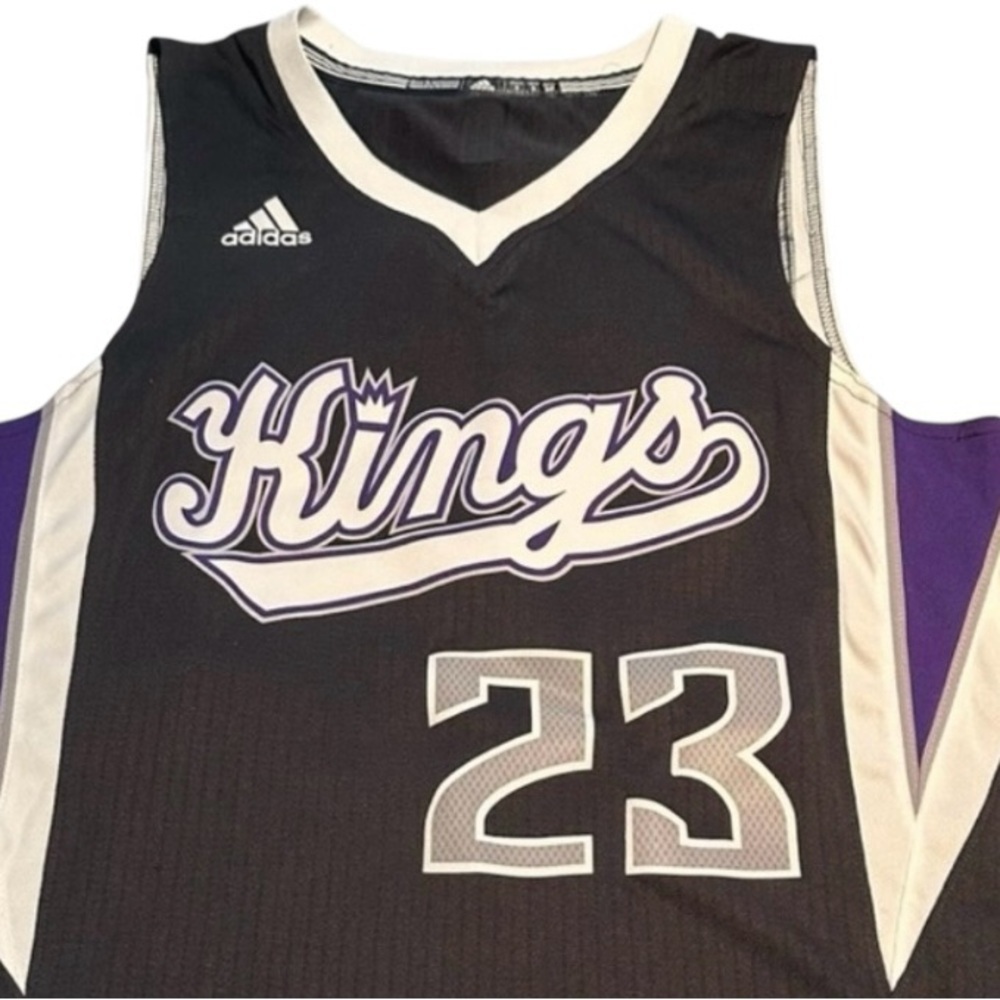 ⭐️NBA - ADIDAS - ⭐️BEN MCLEMORE KING WHITE & BLACK JERSEY “ 23 / 2014 - Picture 9 of 12